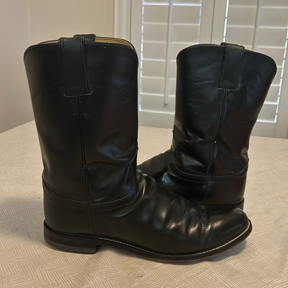 JUSTIN JACKSON BLACK BOOTS for men’s. - Picture 5 of 12